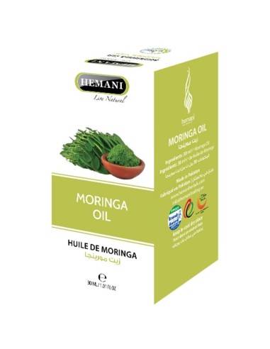 ÓLEO DE MORINGA - NATURAL - HEMANI - 30 ML