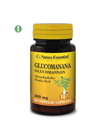 GLUCOMANANO - NATURE ESSENTIAL - 500 MG - 50 CÁPSULAS