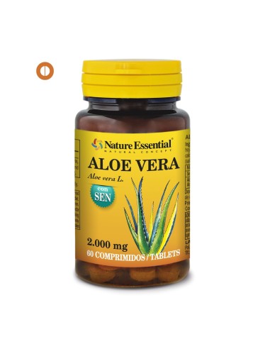 ALOE VERA COM SEN - NATURE ESSENTIAL - 2000 MG - 60 COMPRIMIDOS