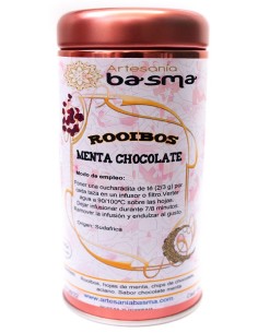 ROOIBOS MENTA CHOCOLATE SEM TEÍNA - CHÁ DE ARTESANIA BASMA - 100 GRAMAS