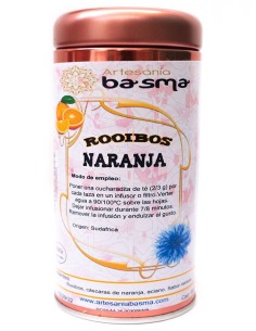 ROOIBOS LARANJA SEM TÉ ARTESANIA BASMA - 100 GRAMAS