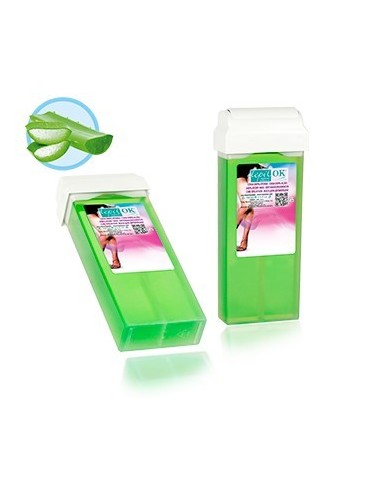 CERA DEPILATÓRIA ROLL-ON COMPACTA ALOE VERA - DEPIL-OK - 100 ML