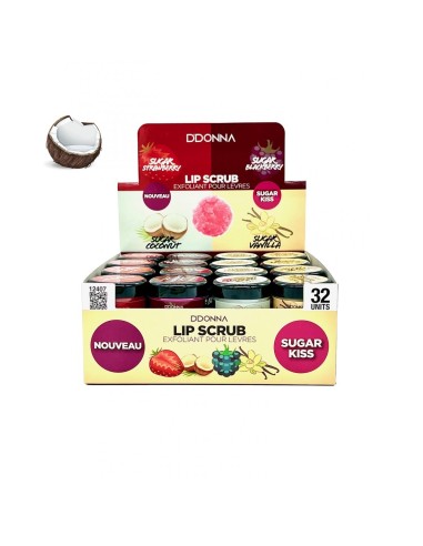 EXFOLIANTE LABIAL DE COCO - LIP SCRUB DDONNA - 20 GRAMAS