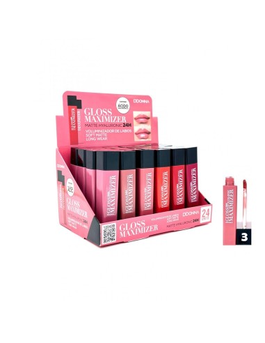 VOLUMINIZADOR LIP COM ÁCIDO HIALURÔNICO B3 - GLOSS MAXIMIZER 24H - DDONNA