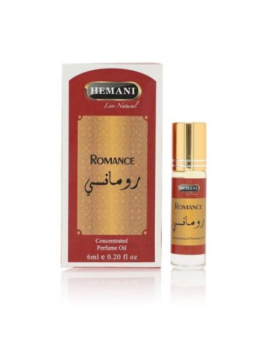 PERFUME ÁRABE ROMANCE - 0% ÁLCOOL - ROLL ON - HEMANI - 6 ML