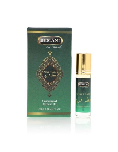 PERFUME ÁRABE ATTAR E FARAJ - 0% ÁLCOOL - ROLL ON - HEMANI - 6 ML