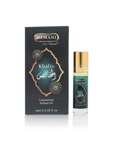 PERFUME ÁRABE KHALIS - 0% ÁLCOOL - ROLL ON - HEMANI - 6 ML