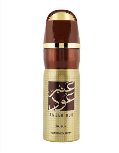 SPRAY DE DESODORANTE ÂMBAR OUD - NUSUK - UNISEX - 200 ML