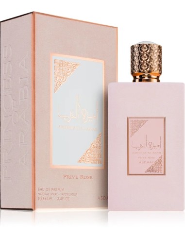 PERFUME AMEERAT AO ÁRABE PRIVE ROSE - MULHER - LATTAFA ORIGINAL - 100 ML