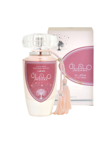 PERFUME MOHRA SILKY ROSE - MULHER - LATTAFA ORIGINAL - 100 ML