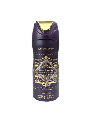 SPRAY DE BANHO DE DESODORANTE AO OUD AMETHYST - LATTAFA ORIGINAL - MULHER - 200 ML