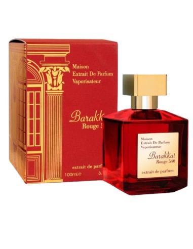 PERFUME BARAKKAT ROUGE 540 - HOUSE EXTRACT DE PARFUM - MULHERES - FRAGRANCE WORLD - 100ML