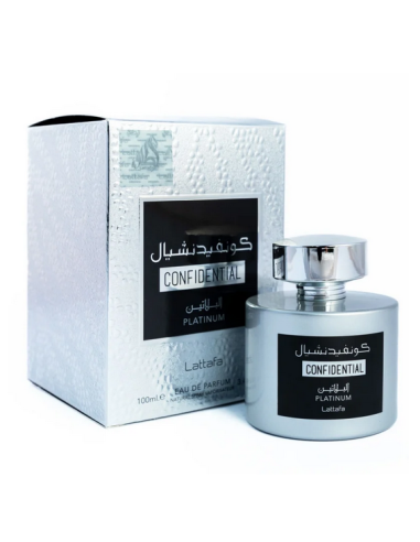 PERFUME CONFIDENTIAL PLATINUM - HOMBRE - LATTAFA ORIGINAL - 100ML