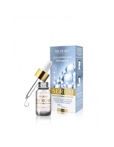 SERUM HIDRATANTE ÁCIDO HIALURÓNICO PARA ROSTO E PESCOÇO E ESCOTE - REVERS - 10 ML