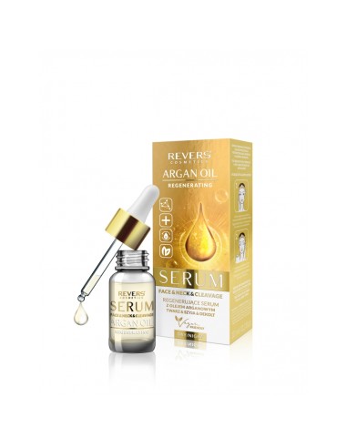 SORO REGENERADOR COM ÓLEOS DE ARGAN PARA ROSTO, PESCOÇO E ESCOTE - REVERS - 10 ML