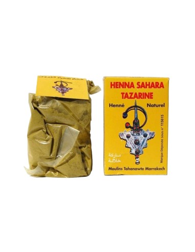 HENNA SAHARA TAZARINE NATURAL - HENNA NATURAL DE GRAN CALIDAD - 100 GR