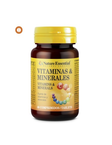 VITAMINAS E MINERALES - NATURE ESSENTIAL - 60 COMPRIMIDOS