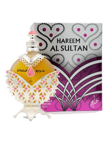 HAREEM PERFUME AL SULTAN SILVER - MULHER - ORIGINAL KHADLAJ - 35ML