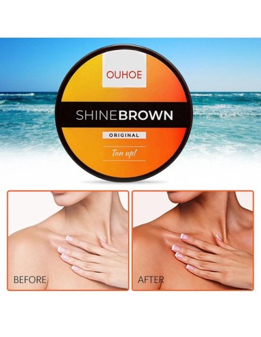 SHINE BROWN PARA UM BRONZEADO MAIS RÁPIDO - OUHOE - 100 GR