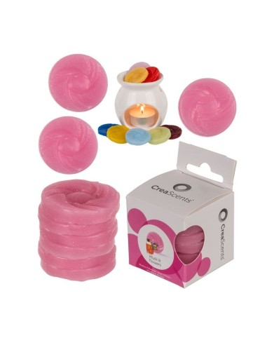 CERA PERFUMADA DE ALMIZCLE Y FLORES PARA QUEMADOR - CREASCENTS - 6 PASTILLAS