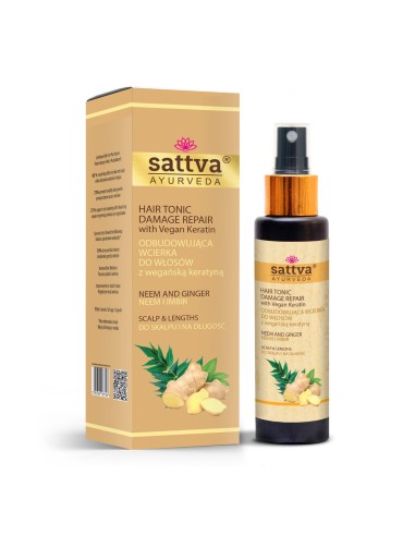 TÔNICO CAPILAR DE NEEM E GENGIBRE - SATTVA AYURVEDA - 100ML