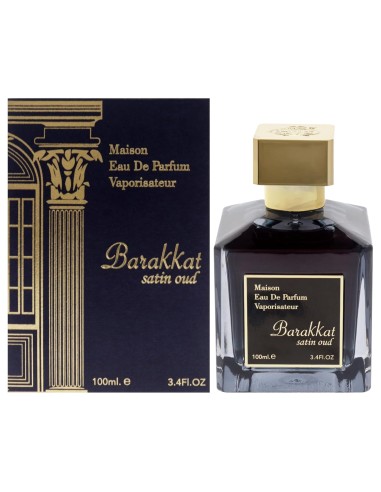 PERFUME BARAKKAT SATIN OUD - MAISON EAU DE PARFUM - UNISEX - FRAGRANCE WORLD - 100ML