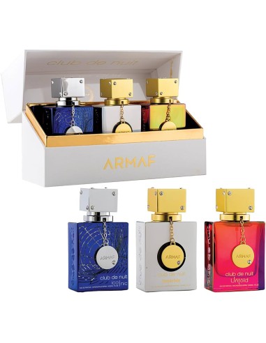 CONJUNTO PRESENTE CLUB DE NUIT TRIO PARFUM - UNTOLD, ICONIC, IMPERIALE - ARMAF - 30ML X 3