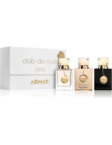 CONJUNTO PRESENTE CLUB DE NUIT TRIO PARFUM - WOMEN, MILESTONE, INTENSO - ARMAF - 30ML X 3